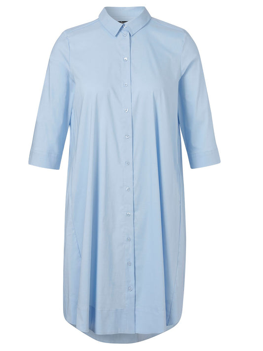 FRAPP Kleid Hemdkragen 3/4 Arm