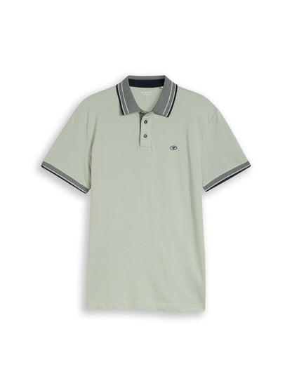 TOM TAILOR Piqué Poloshirt mit Logo-Print