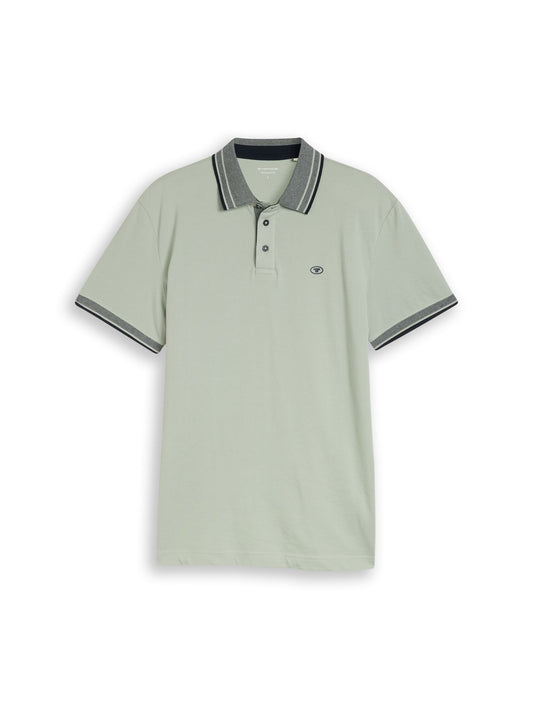 TOM TAILOR Piqué Poloshirt mit Logo-Print