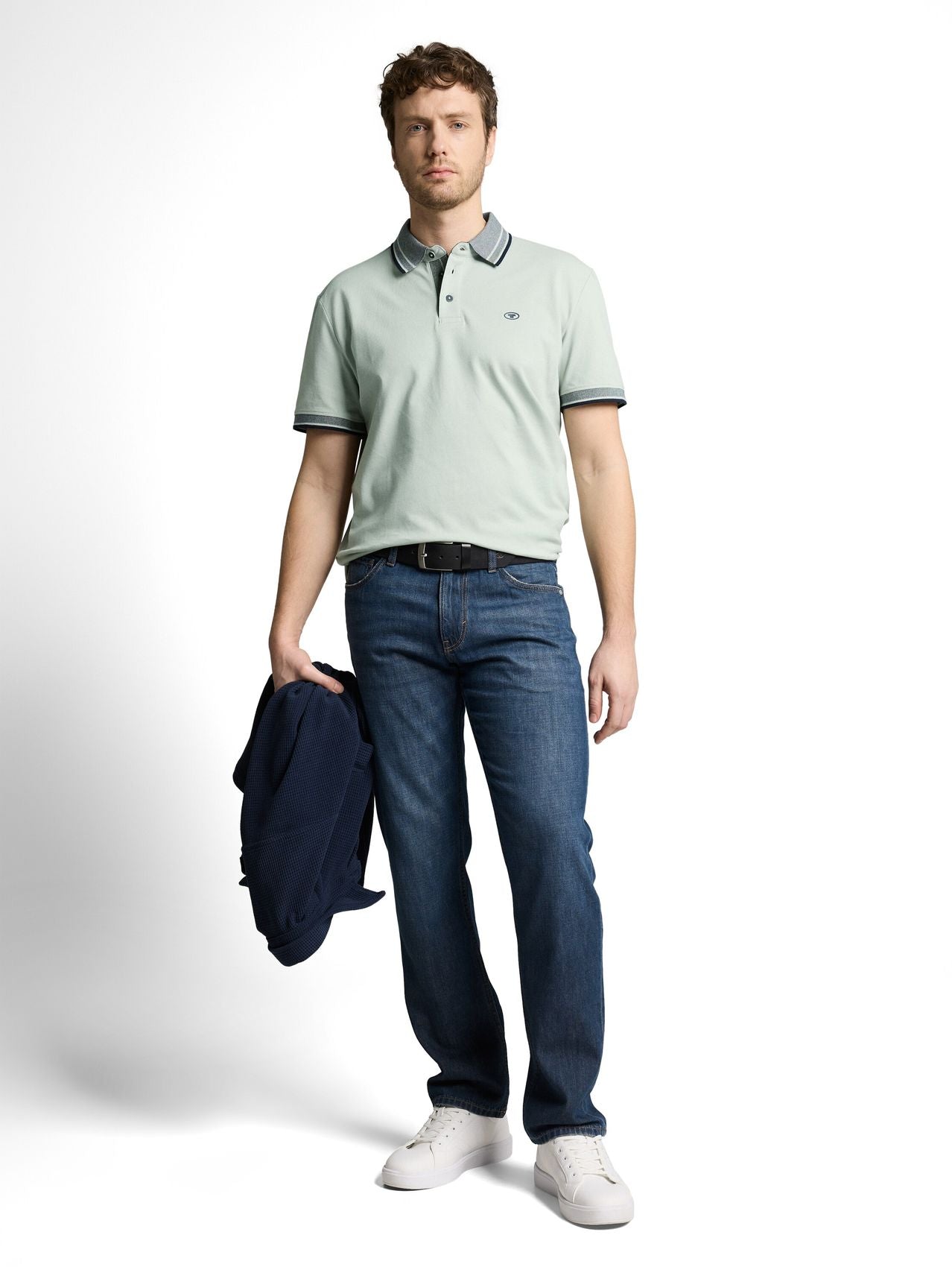 TOM TAILOR Piqué Poloshirt mit Logo-Print
