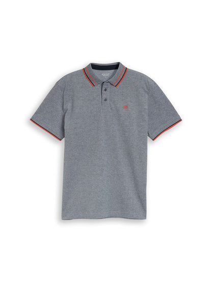 TOM TAILOR Piqué Poloshirt mit Logo-Print