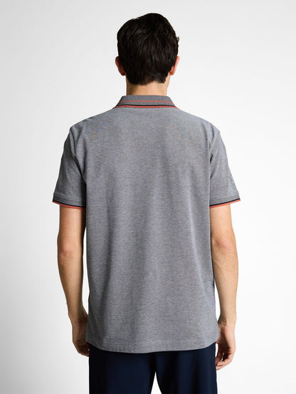 TOM TAILOR Piqué Poloshirt mit Logo-Print