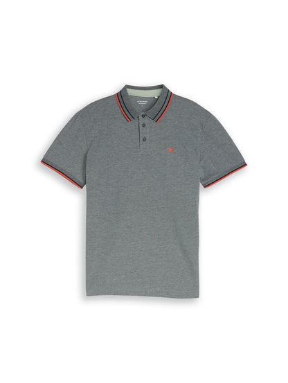 TOM TAILOR Piqué Poloshirt mit Logo-Print L