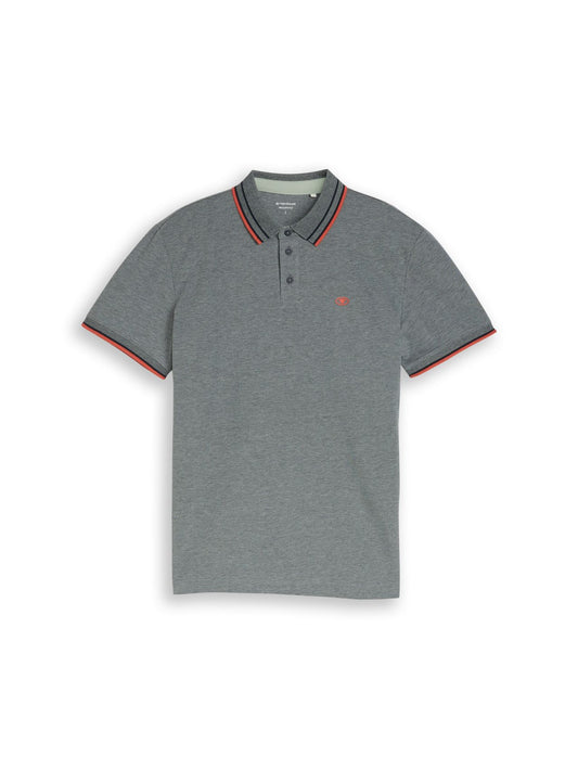 TOM TAILOR Piqué Poloshirt mit Logo-Print L