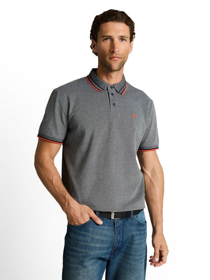 TOM TAILOR Piqué Poloshirt mit Logo-Print