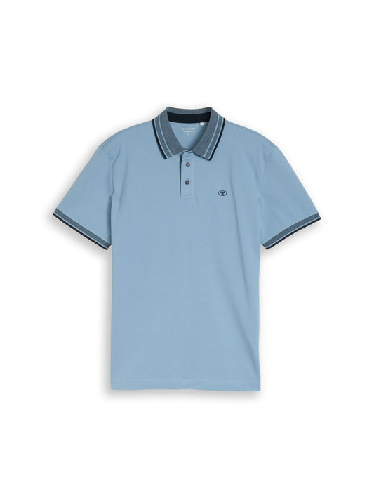 TOM TAILOR Piqué Poloshirt mit Logo-Print