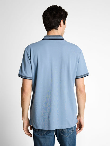 TOM TAILOR Piqué Poloshirt mit Logo-Print