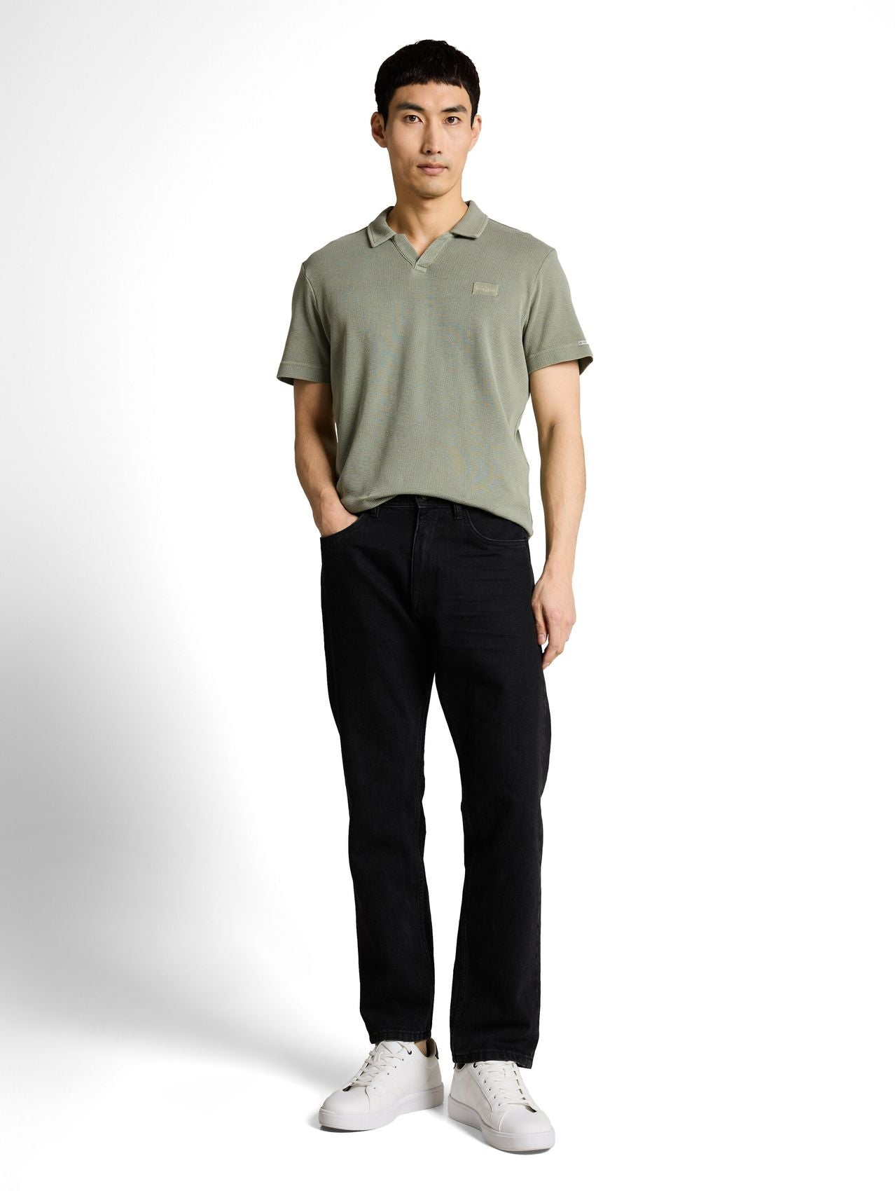 TOM TAILOR Resort Poloshirt im Used-Look