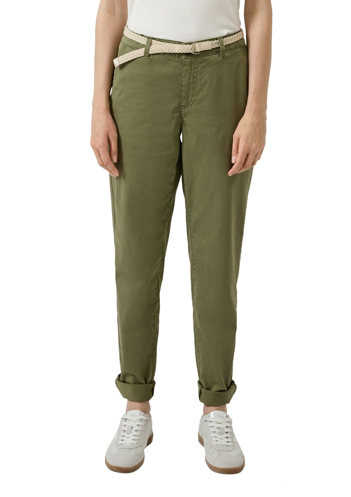 S.OLIVER Gewaschene Chino mit Gürtel