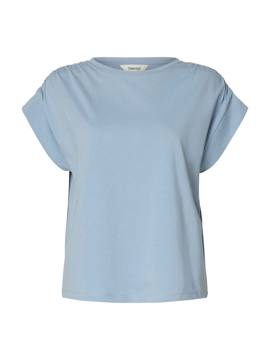 SELECTED SLFMILA GATHERED SS TEE XL