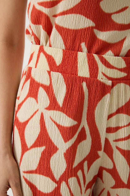 GARCIA Culotte Hose mit Blätterprint