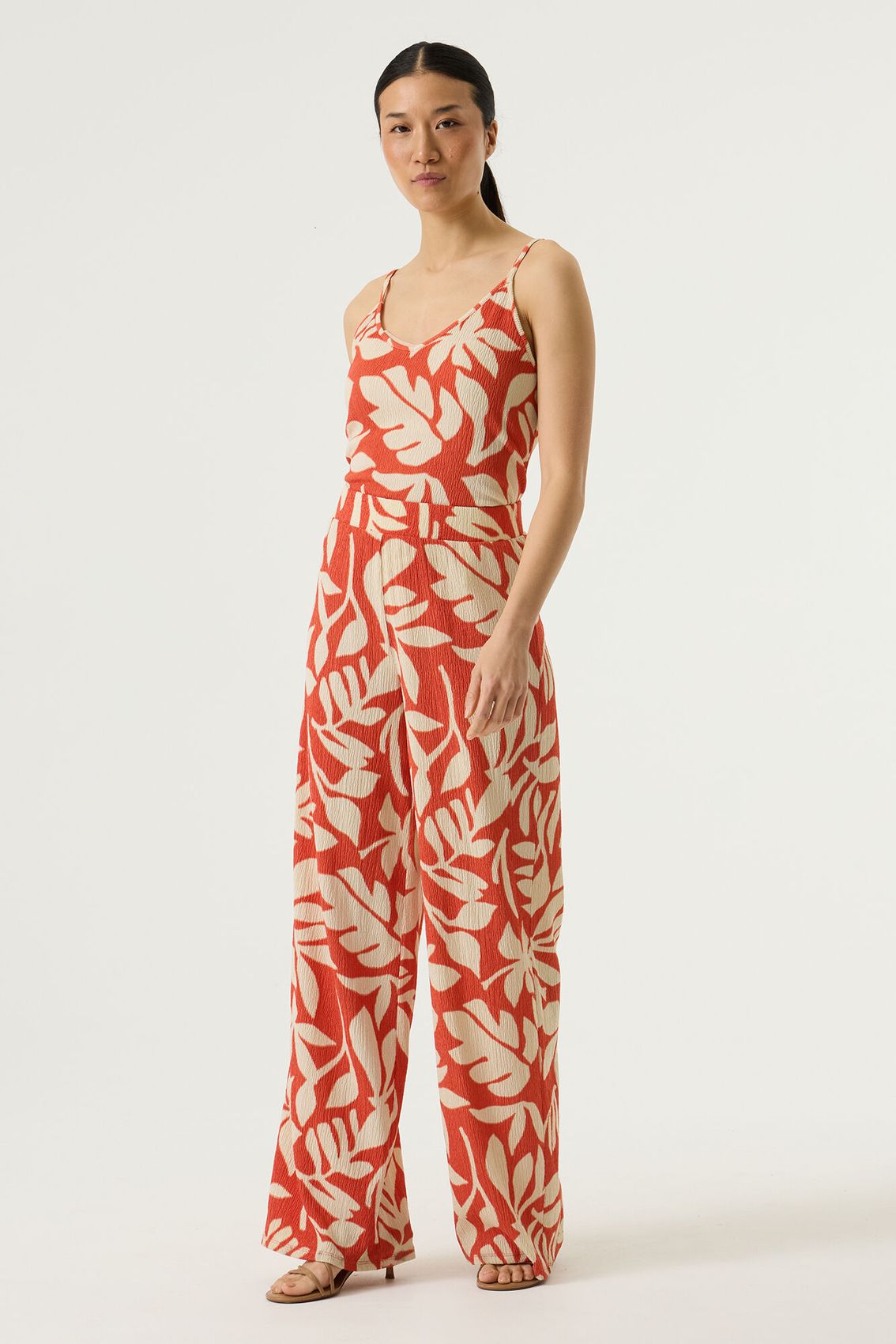 GARCIA Culotte Hose mit Blätterprint
