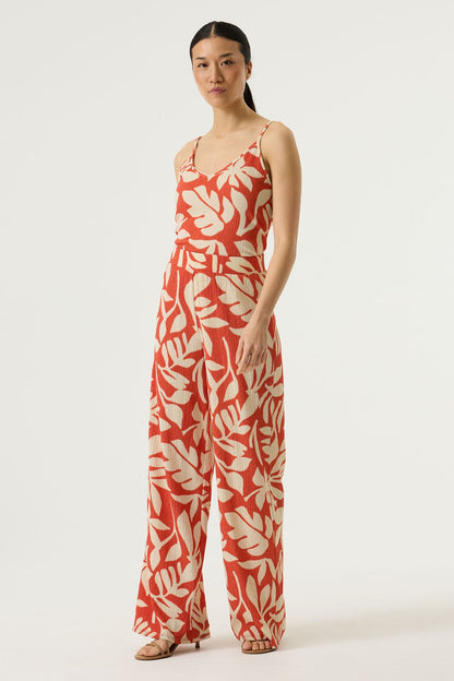 GARCIA Culotte Hose mit Blätterprint