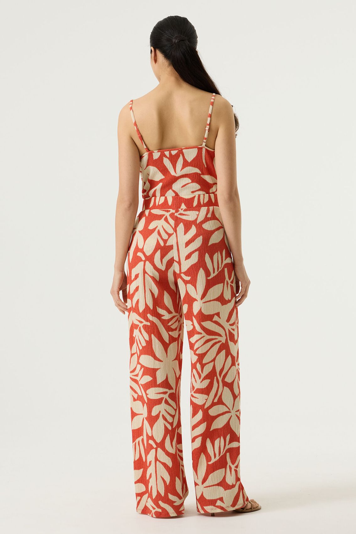 GARCIA Culotte Hose mit Blätterprint
