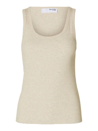 SELECTED SLWANNA U-NECK TANK TOP NOOS L
