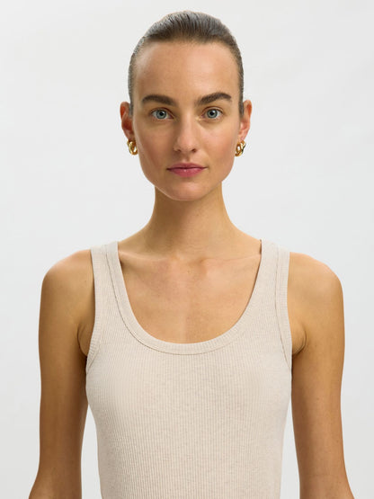 SELECTED SLWANNA U-NECK TANK TOP NOOS