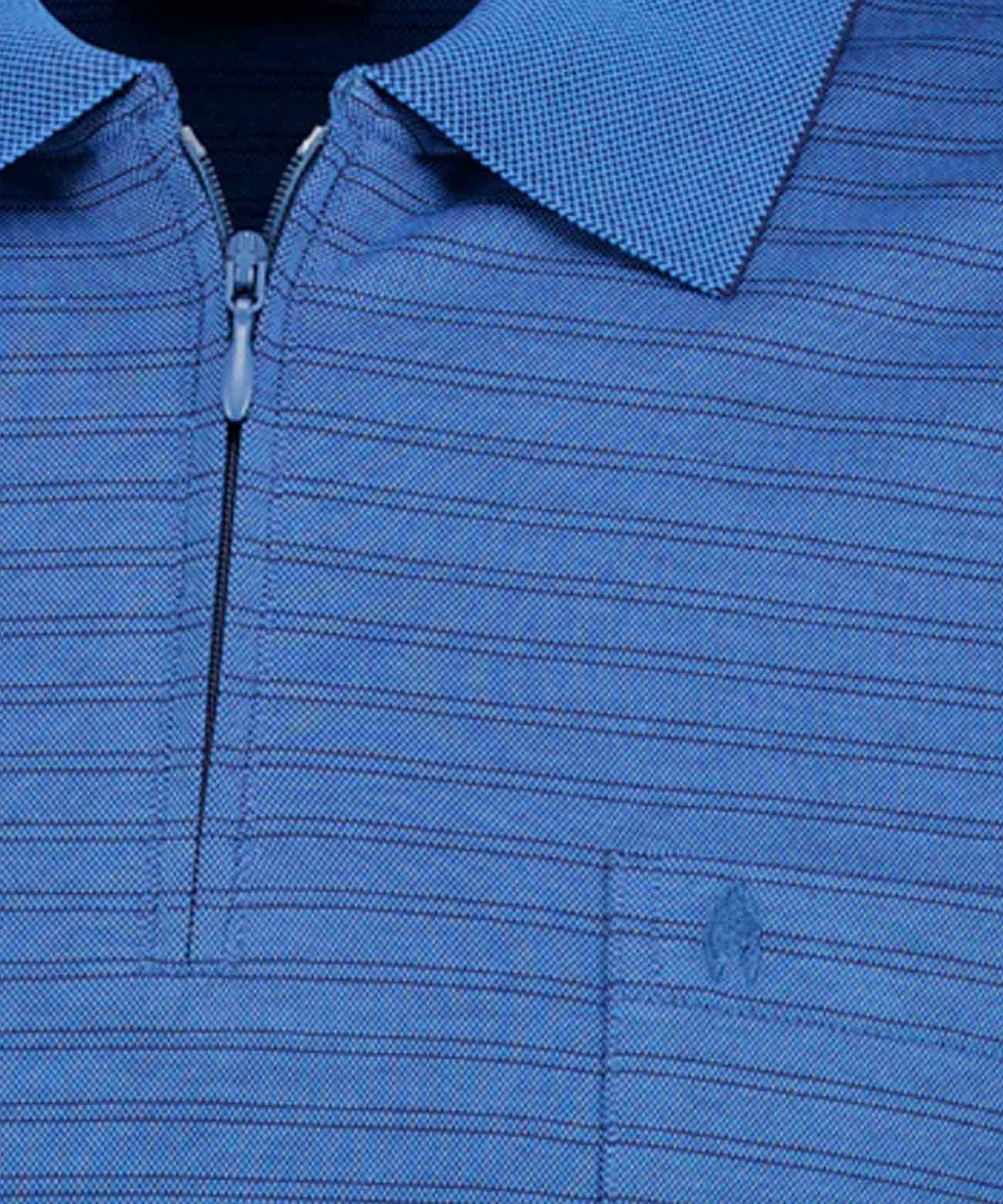 RAGMAN Softknit-Polo fineliner mit RV