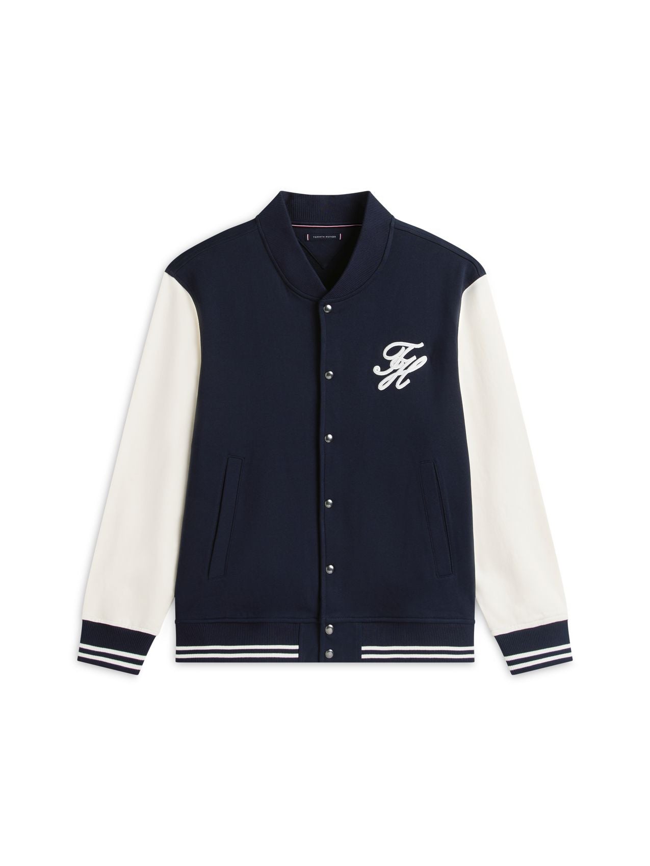 TOMMY HILFIGER Plus Logo Appliqué Colour-Blocked Bomber Jacket