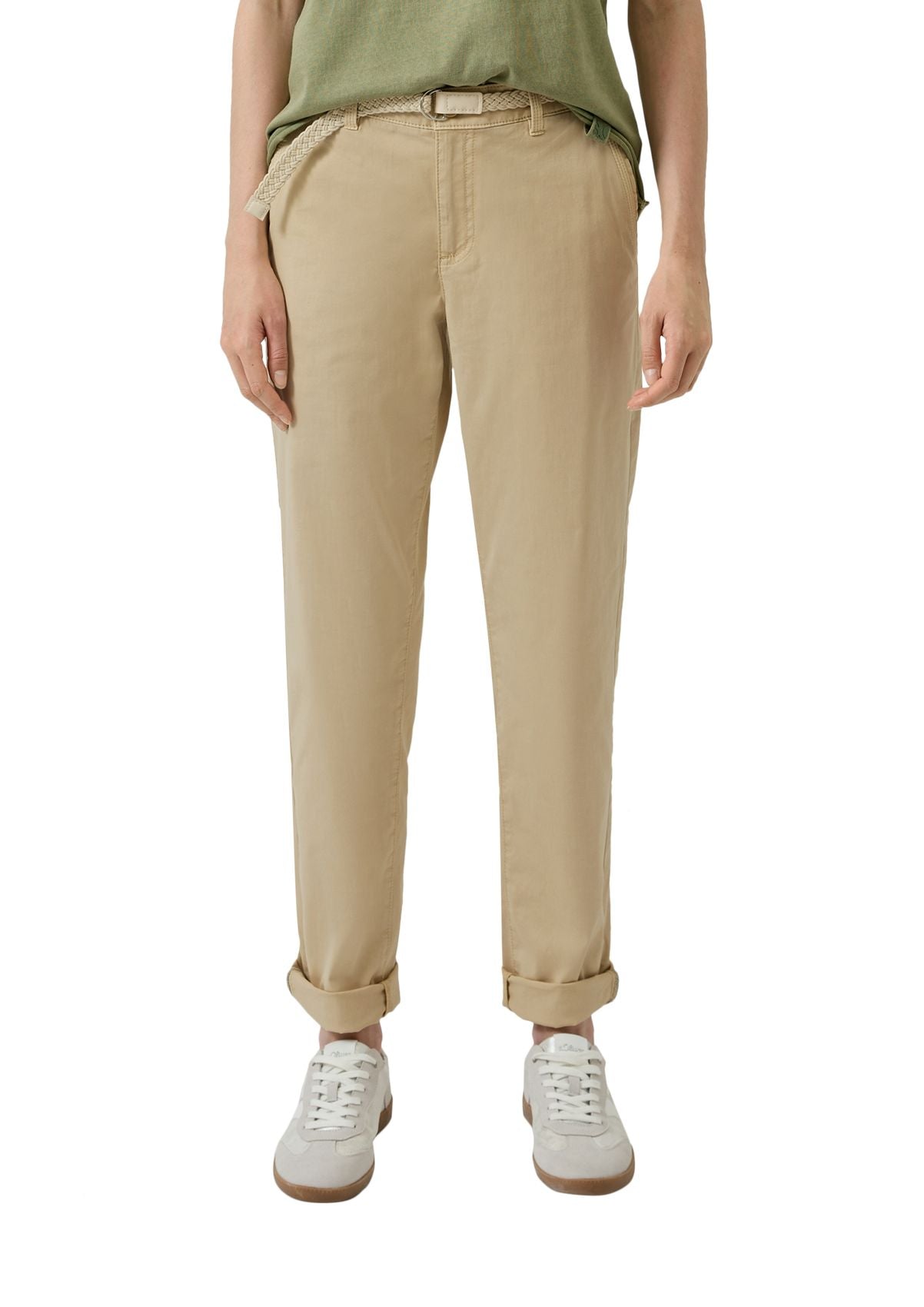 S.OLIVER Gewaschene Chino mit Gürtel