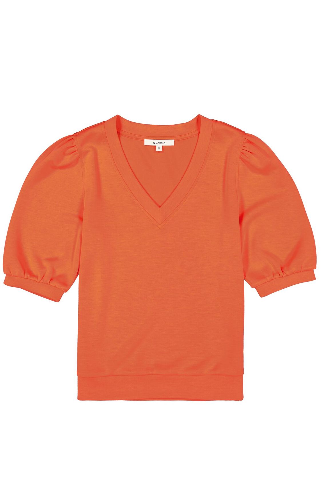 GARCIA T-Shirt mit Puffärmeln