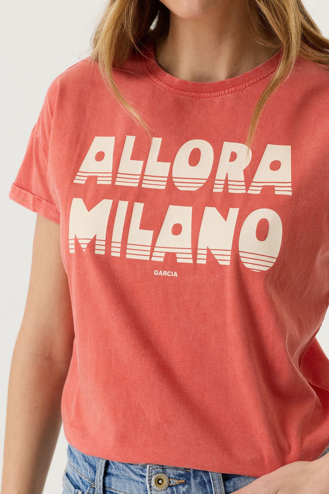 GARCIA T-Shirt mit Frontprint