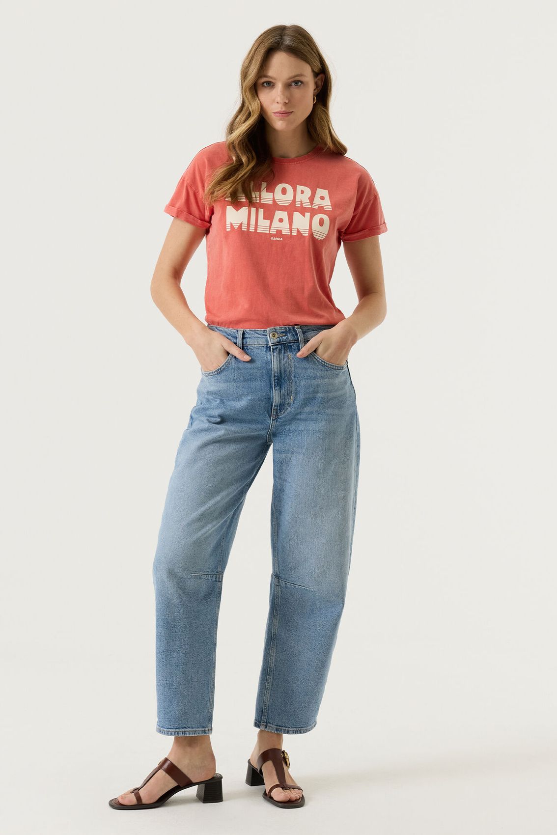 GARCIA T-Shirt mit Frontprint