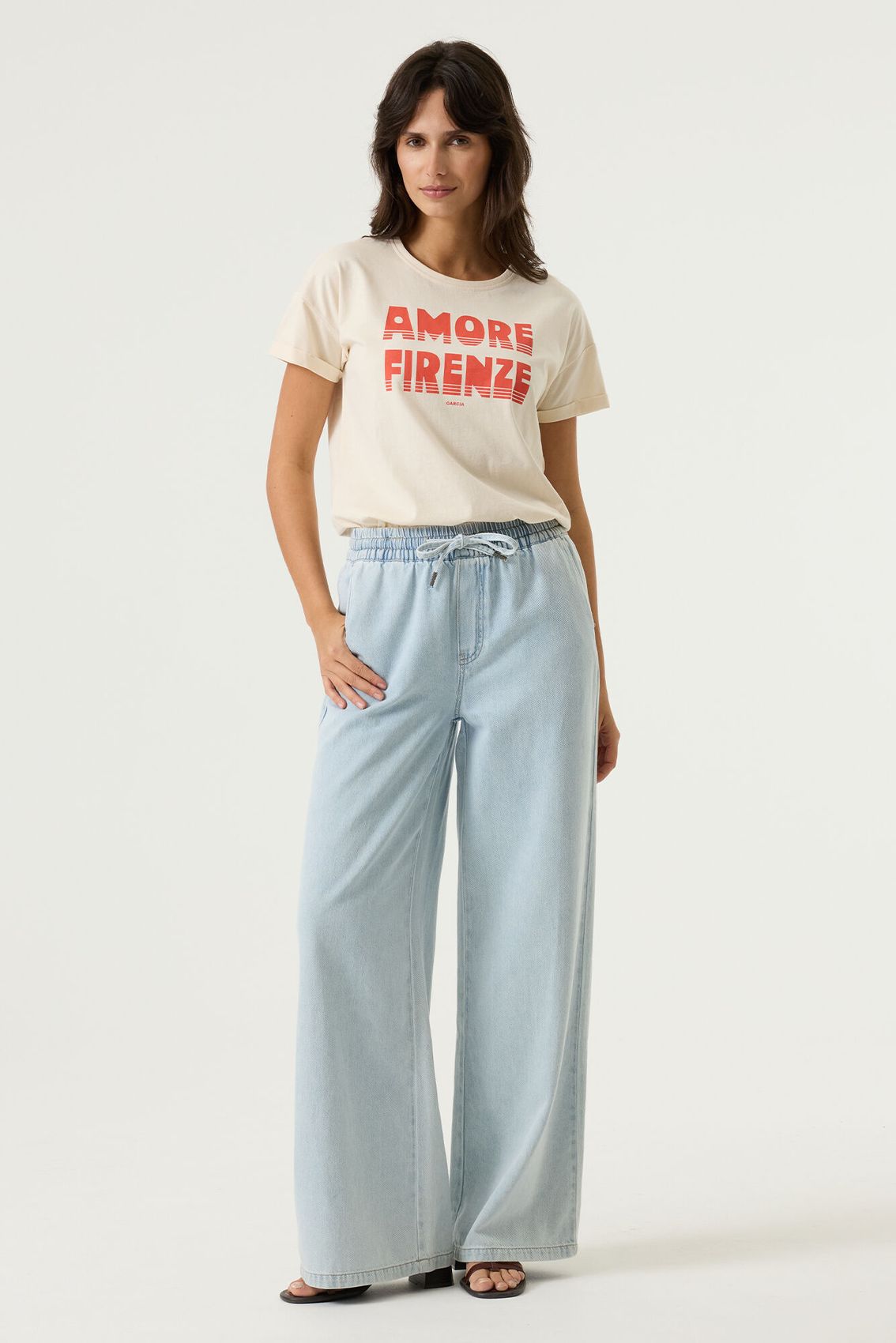 GARCIA T-Shirt mit Frontprint