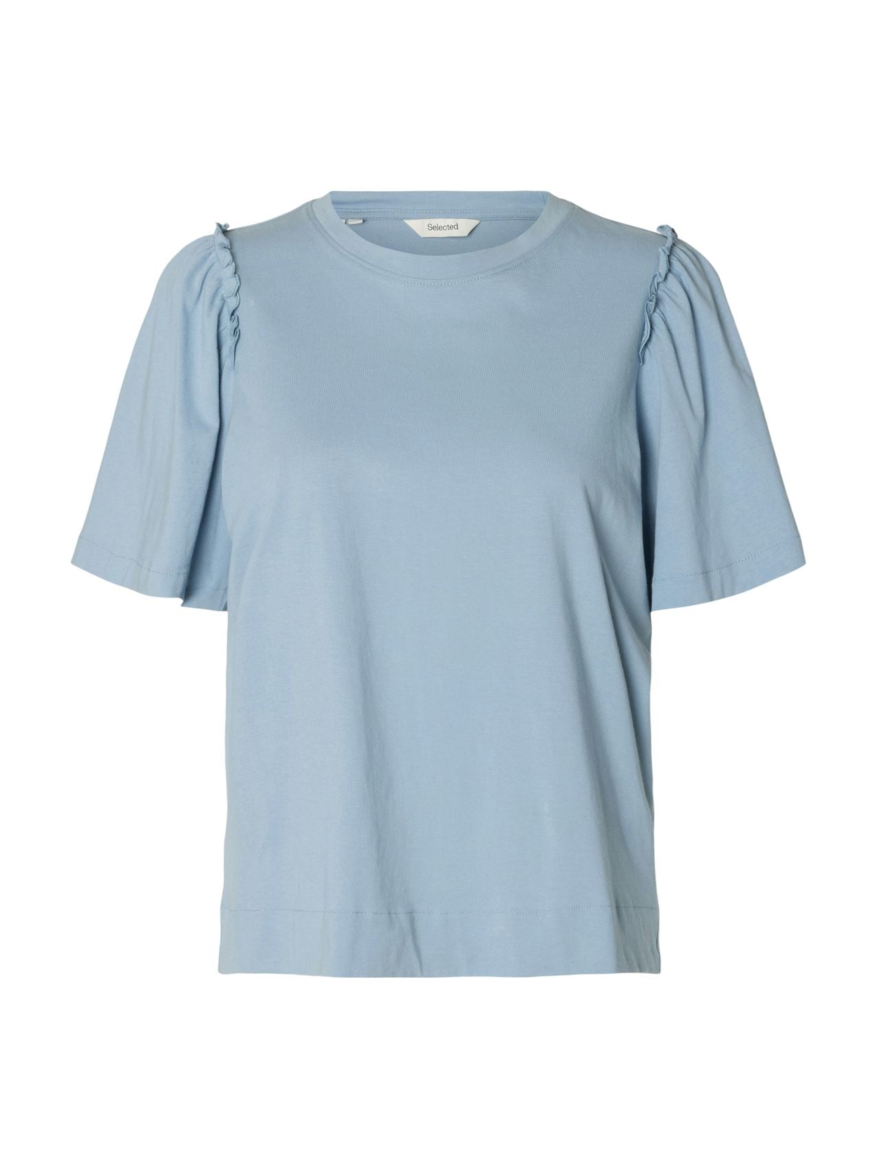 SELECTED SLWPENELOPE 2/4 RUFFLE TEE NOOS M