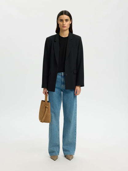 SELECTED SLWPENELOPE 2/4 RUFFLE TEE NOOS