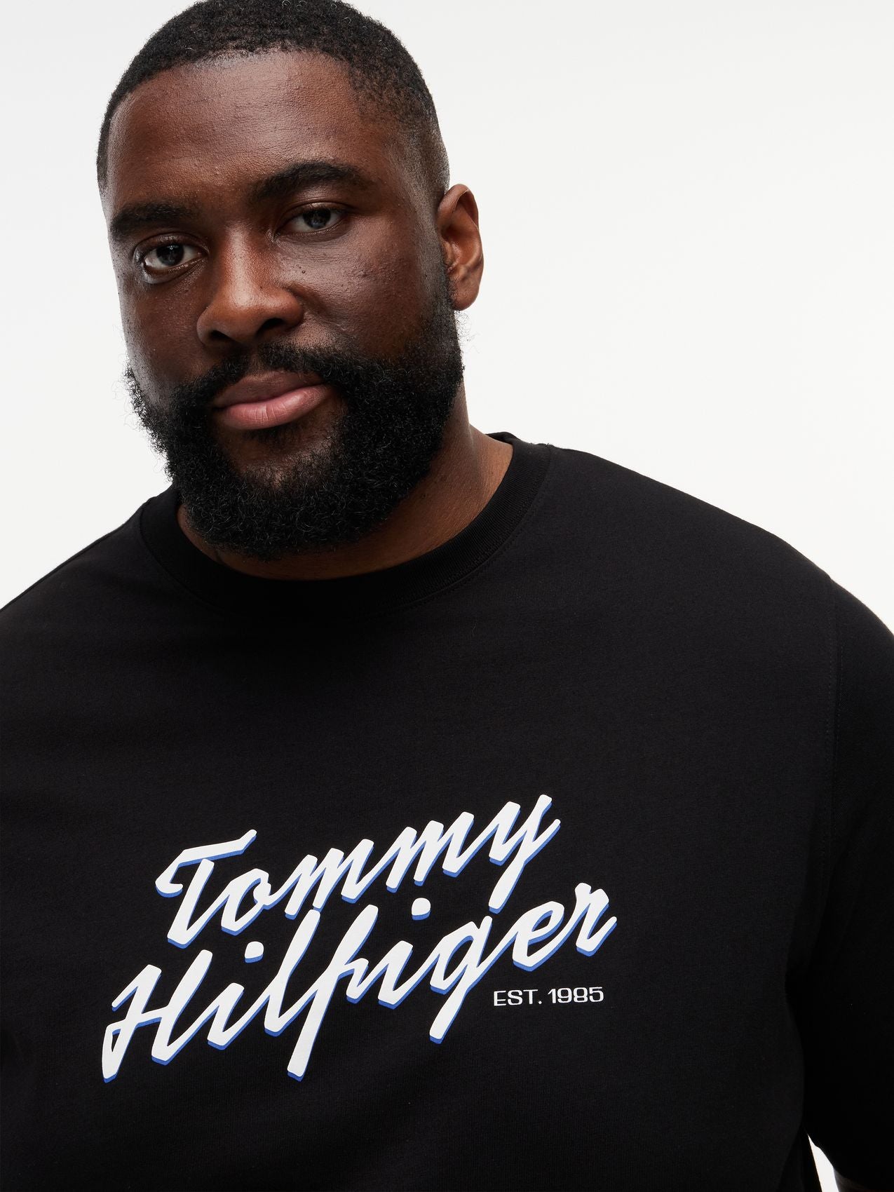 TOMMY HILFIGER Plus Text Graphic Crew Neck T-Shirt