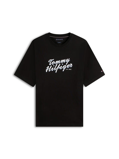 TOMMY HILFIGER Plus Text Graphic Crew Neck T-Shirt