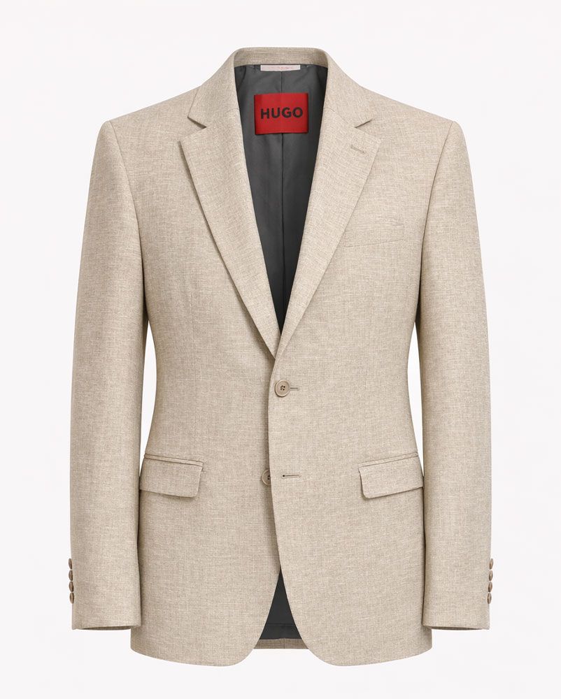 HUGO BOSS Sakko aus Sharkskin-Gewebe