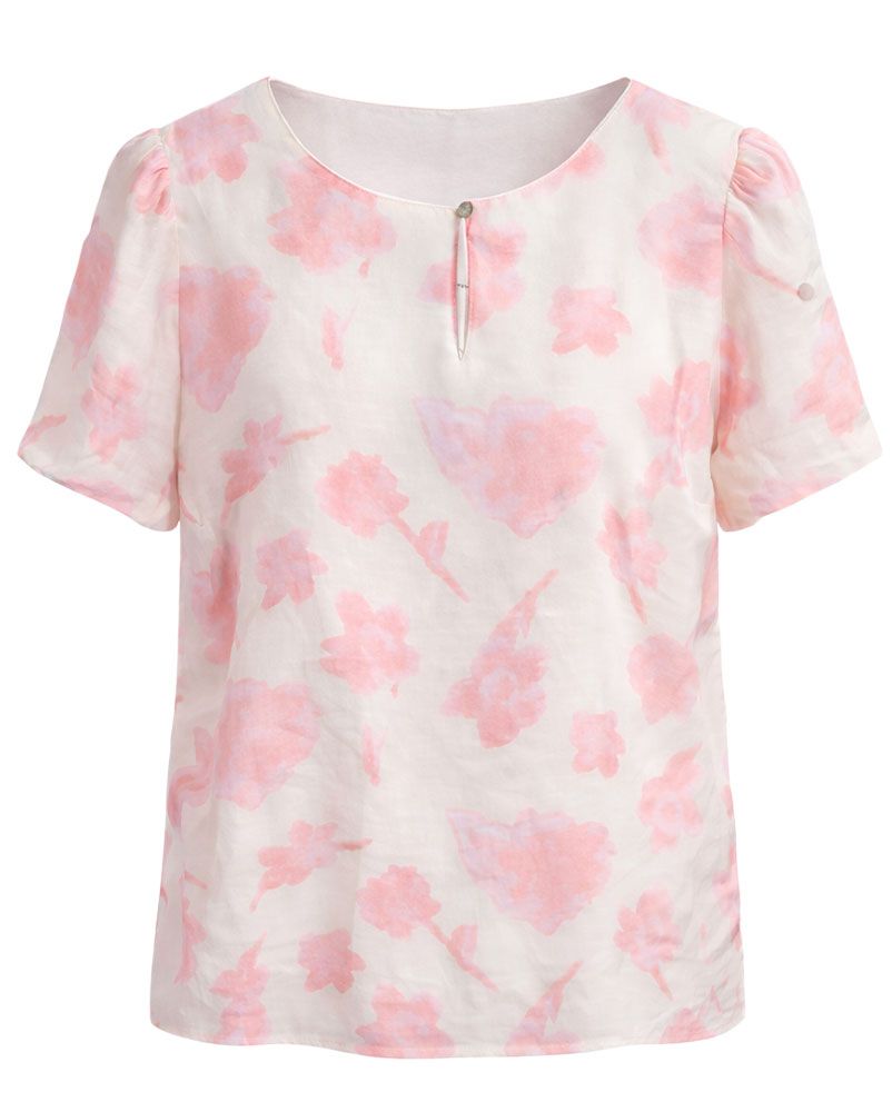 MORE & MORE Bluse mit Ballon-Ärmeln