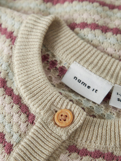 BESTSELLER NBFFLOWS LS KNIT CARD
