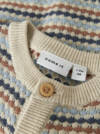 BESTSELLER NBMFLOWS LS KNIT CARD