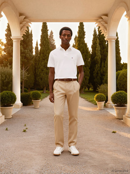 TOMMY HILFIGER 1985 Regular Fit Pique Polo Shirt L