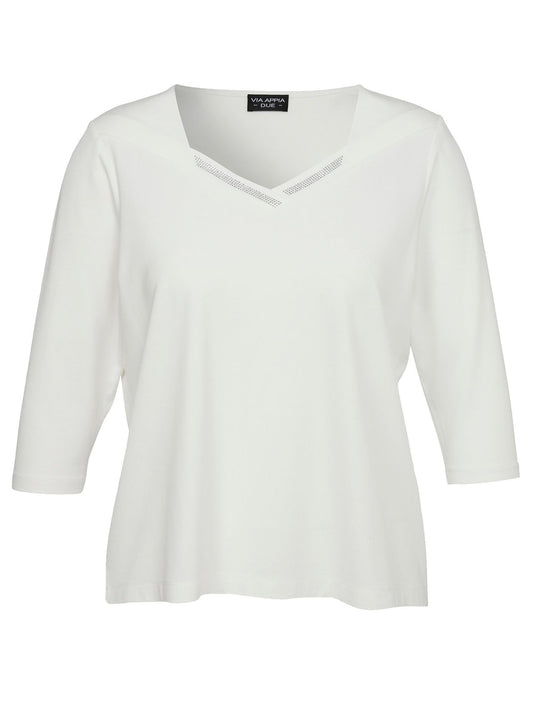 VIA APPIA T-Shirt Karree 3/4 Arm Schmuck 52