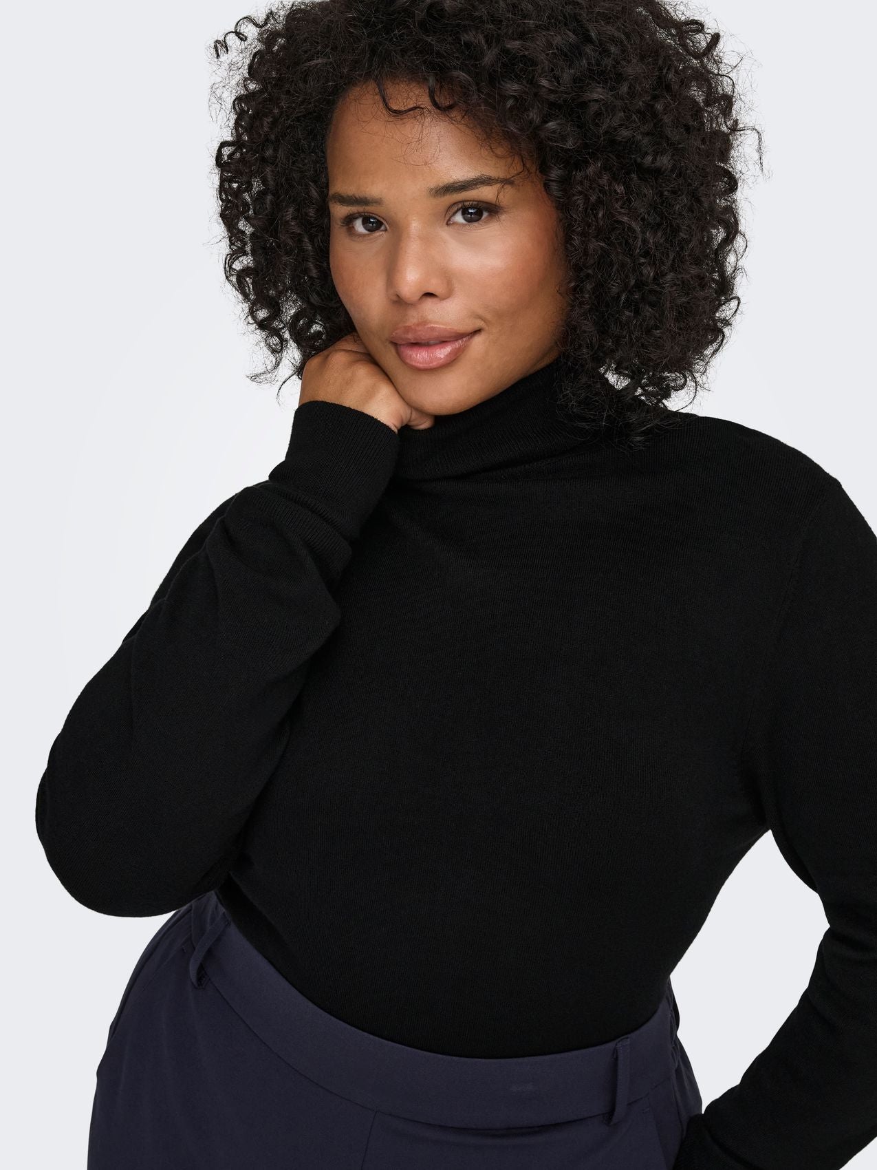 ONLY CARMAKOMA CARVENICE LS ROLL PULLOVER NOOS