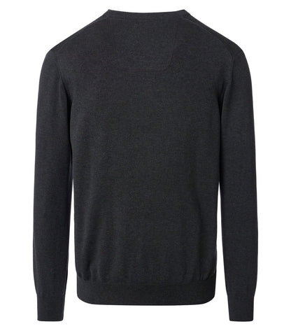 CASA MODA Pullover mit V-Ausschnitt uni 004430