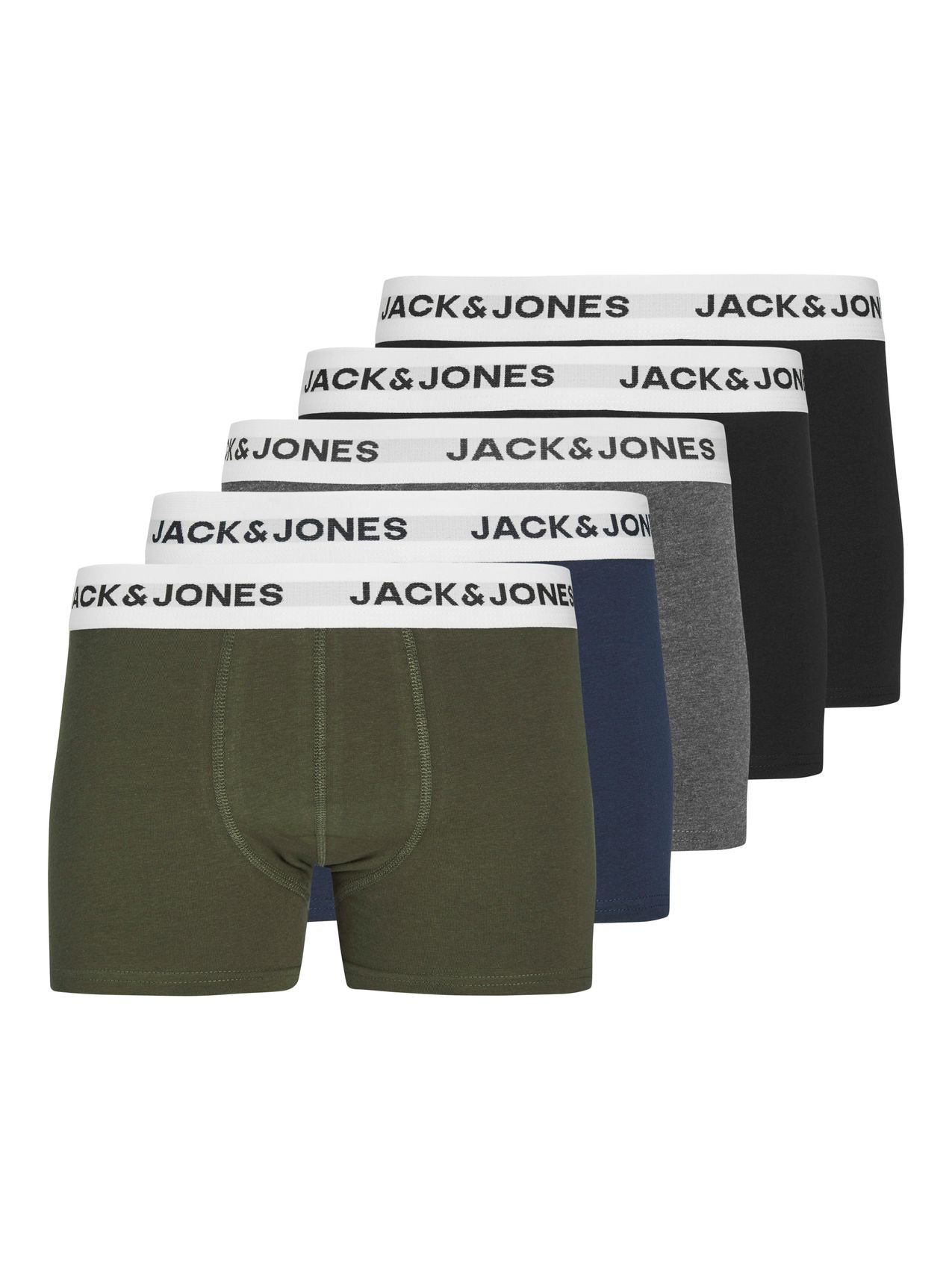 JACBASIC WHITE WB TRUNKS 5 PACK NOOS JNR