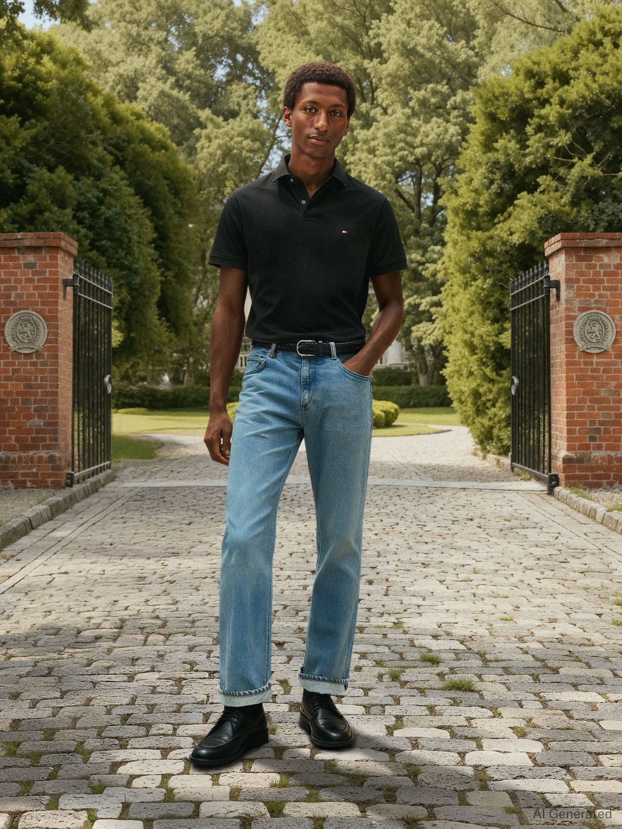 TOMMY HILFIGER 1985 Regular Fit Pique Polo Shirt