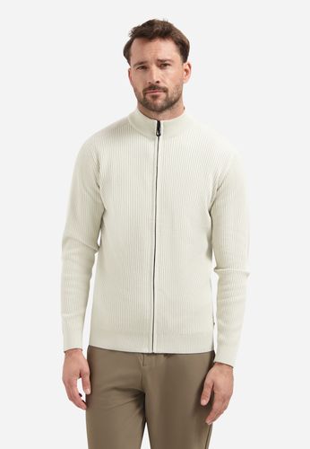 NO EXCESS Cardigan Full Zip Tuck Stitch L