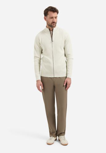 NO EXCESS Cardigan Full Zip Tuck Stitch