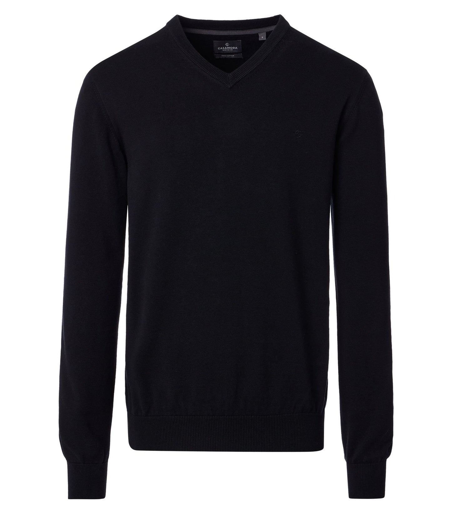 Pullover mit V-Ausschnitt uni 004430