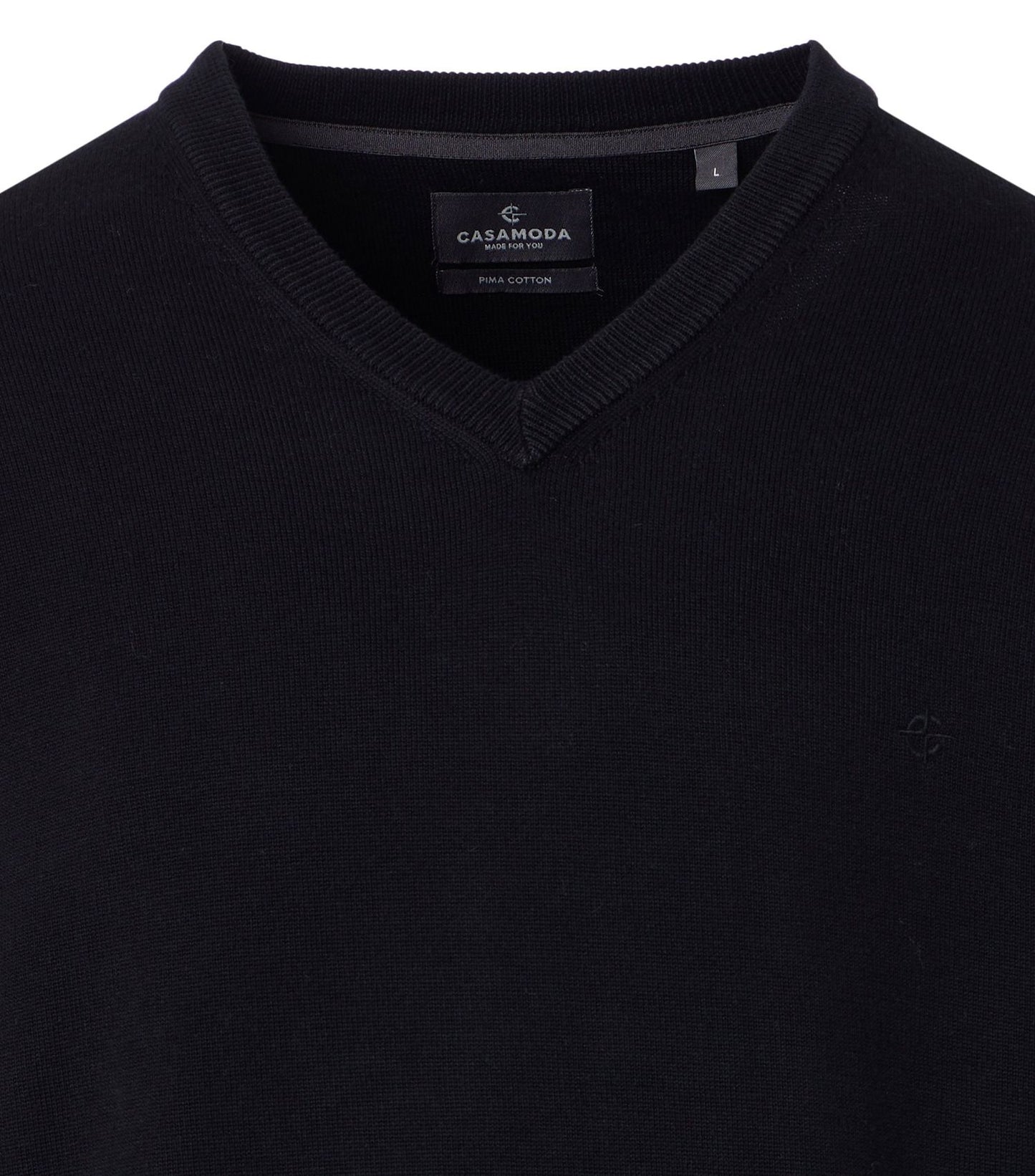 CASA MODA Pullover mit V-Ausschnitt uni 004430