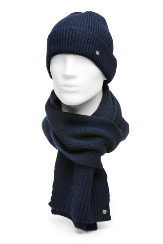 SEIDENFALTER Set Schal+Mütze Uni