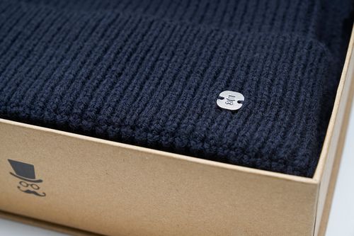 SEIDENFALTER Set Schal+Mütze Uni