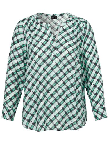 VIA APPIA Bluse V-Ausschnitt 1/1 Arm Druck 50