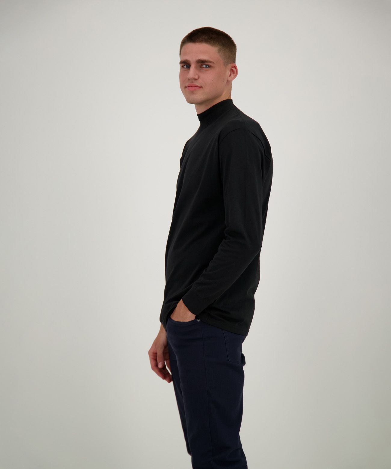 RAGMAN Stehkragenshirt langarm