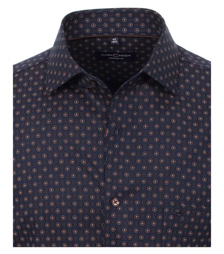 CASA MODA Twill Hemd uni Extra lang 72cm